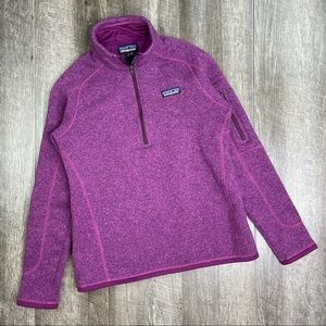 Patagonia Purple Better Sweater 1/4 Zip Size Small